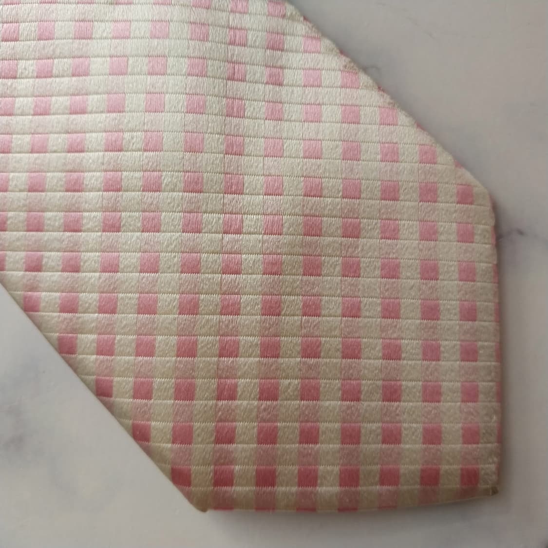 앤드류스타이 실크 핑크 체크 패턴 넥타이 9.3cm A+등급 K2155
 상품이미지6