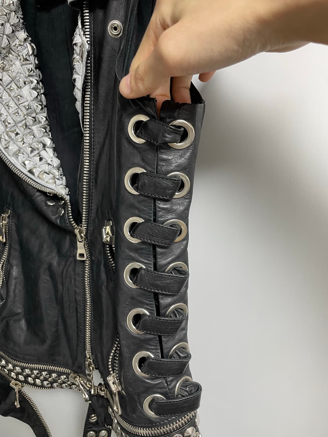 발망 2011ss 레더베스트 상품이미지3