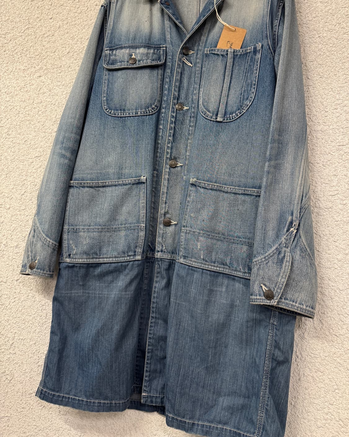 미하라 야스히로 워시드 데님/샴브레이 코트 상품이미지2