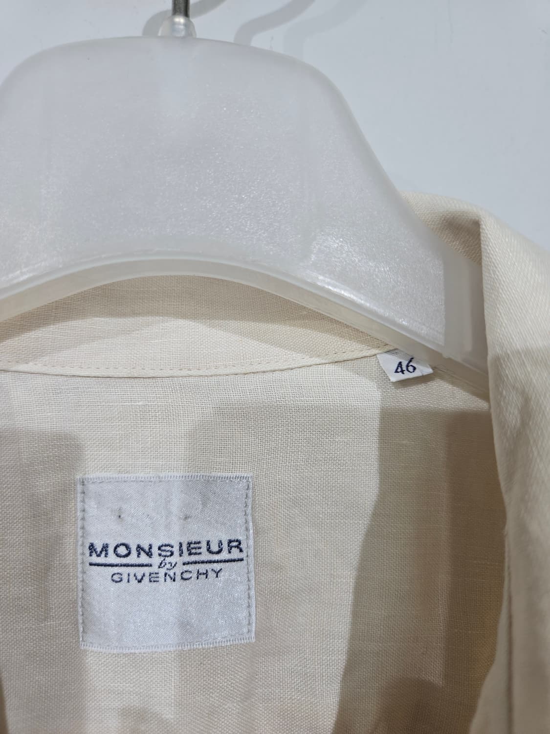 지방시 아이보리 린넨 반팔 남방 셔츠 상품이미지5