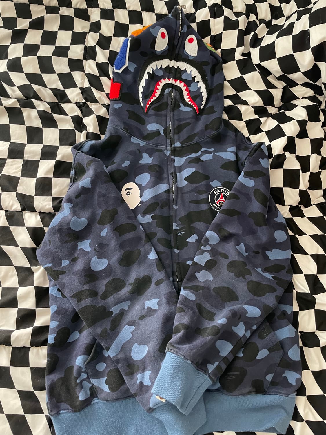 베이프 PSG 샤크후드집업 청계 상품이미지1