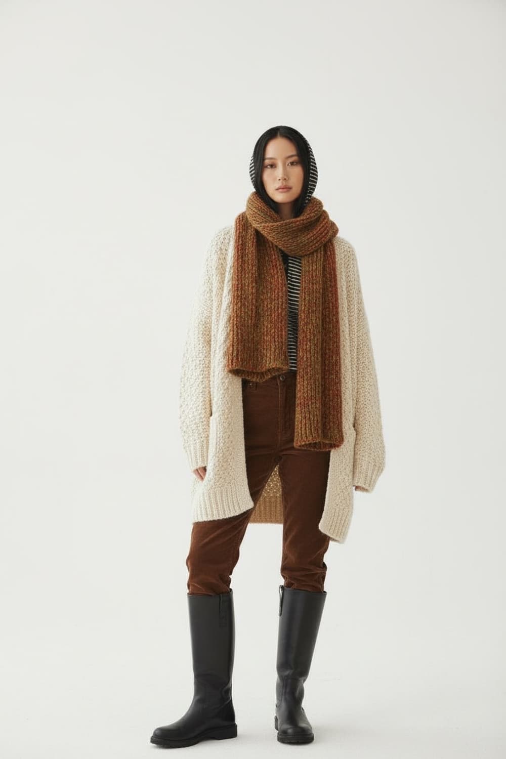 스트라이프 슬림 핏 후디 상품이미지7