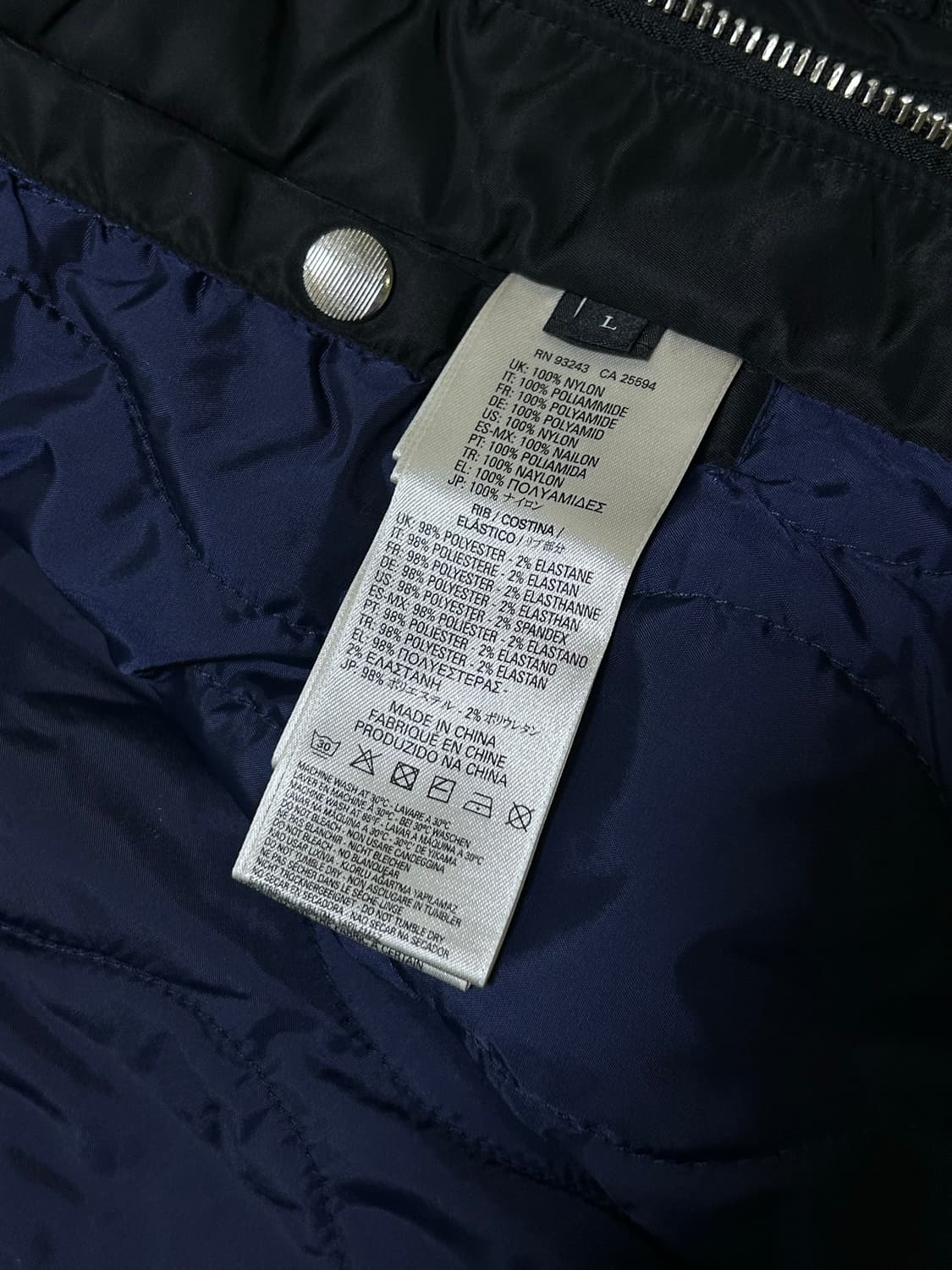 디젤 블랙 데님 디테일 ma-1 봄버 자켓 상품이미지3