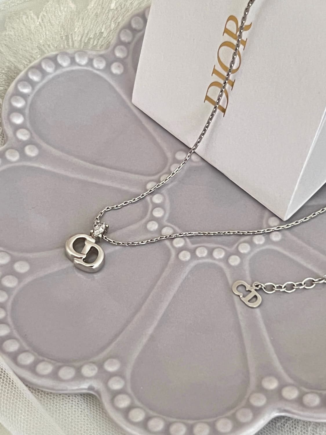 디올 CD 1 스톤 목걸이 / 정품감정. 케어 상품이미지4