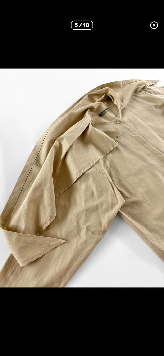 80s 이세이 미야케 드레이프 스카프 셔츠 상품이미지5