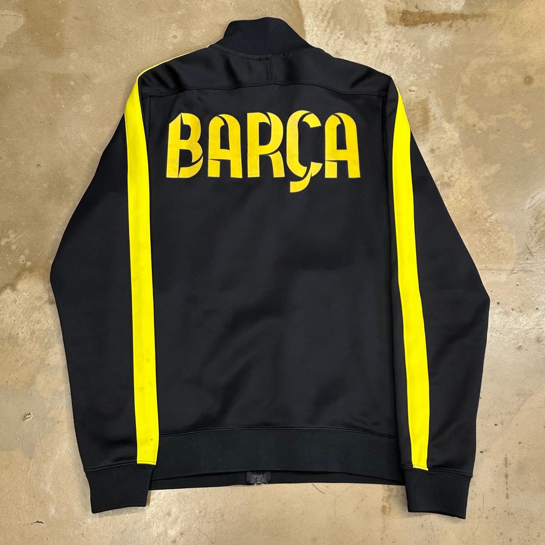 M 나이키 바르셀로나 옐로우라인 블랙 트랙탑 상품이미지3