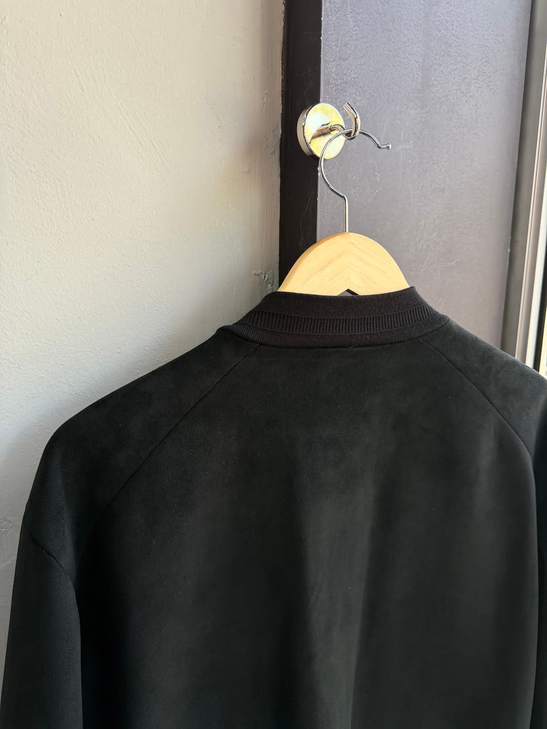 100/ 시스템옴므 스웨이드 블렌딩 골지 니트 집업 상품이미지7