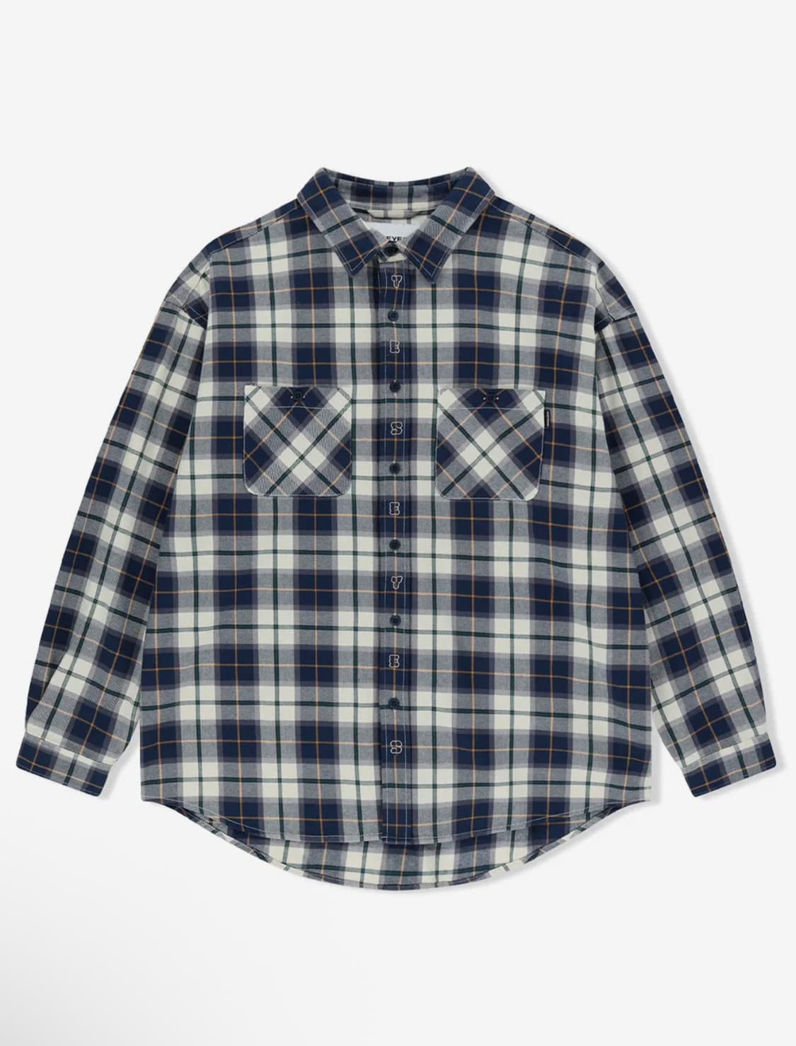 예스아이씨 체크 셔츠 블루 XL 상품이미지1