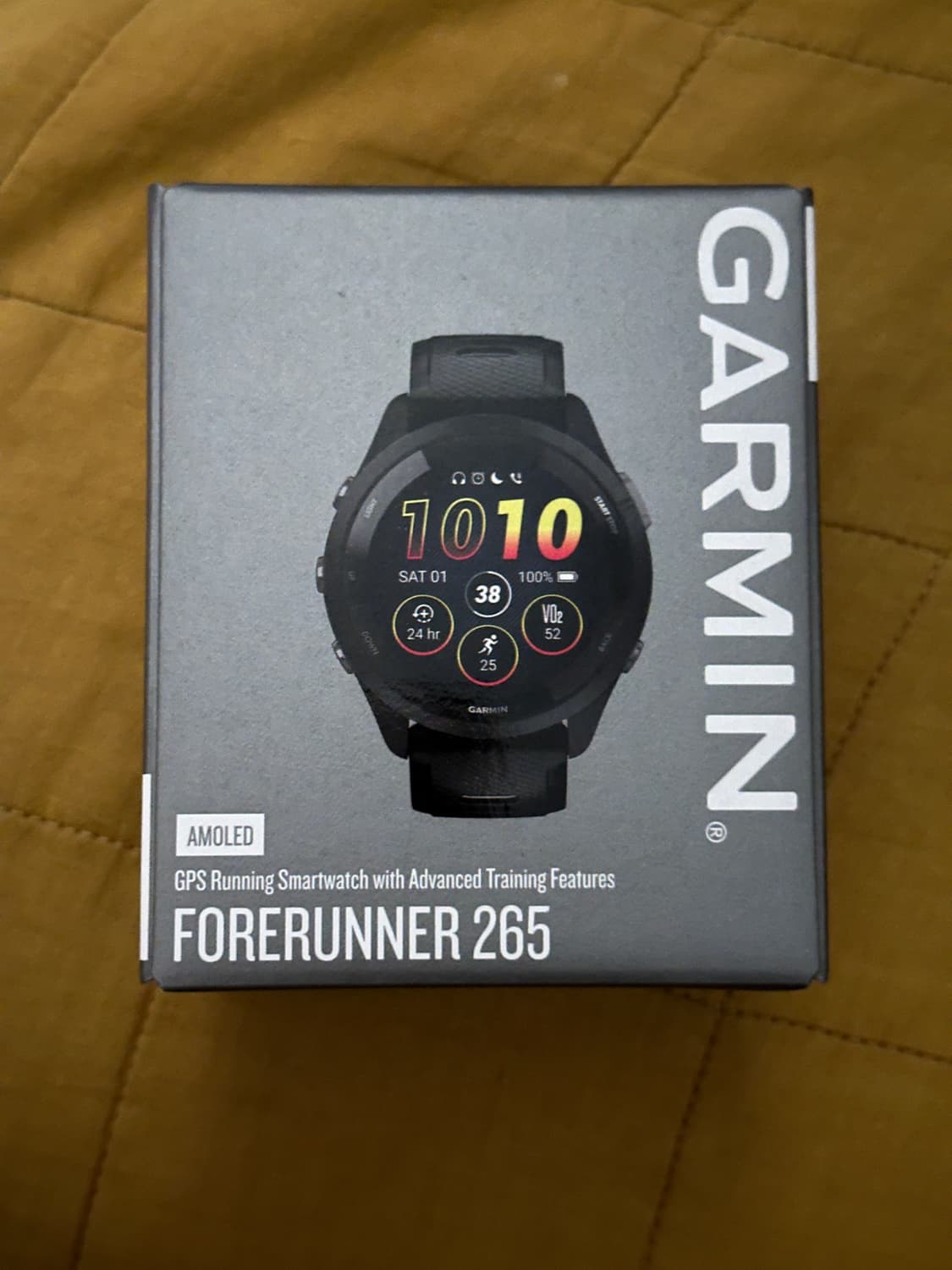 가민 포러너265 러닝 46mm 블랙 / 화이트스톤 새제품 판매 상품이미지1