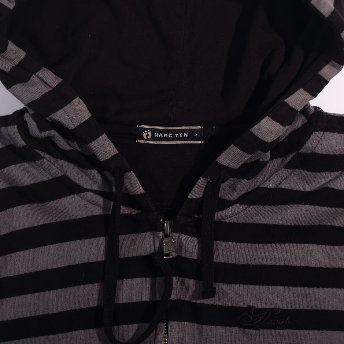 Y2K 단가라 후드집업 B611 상품이미지1