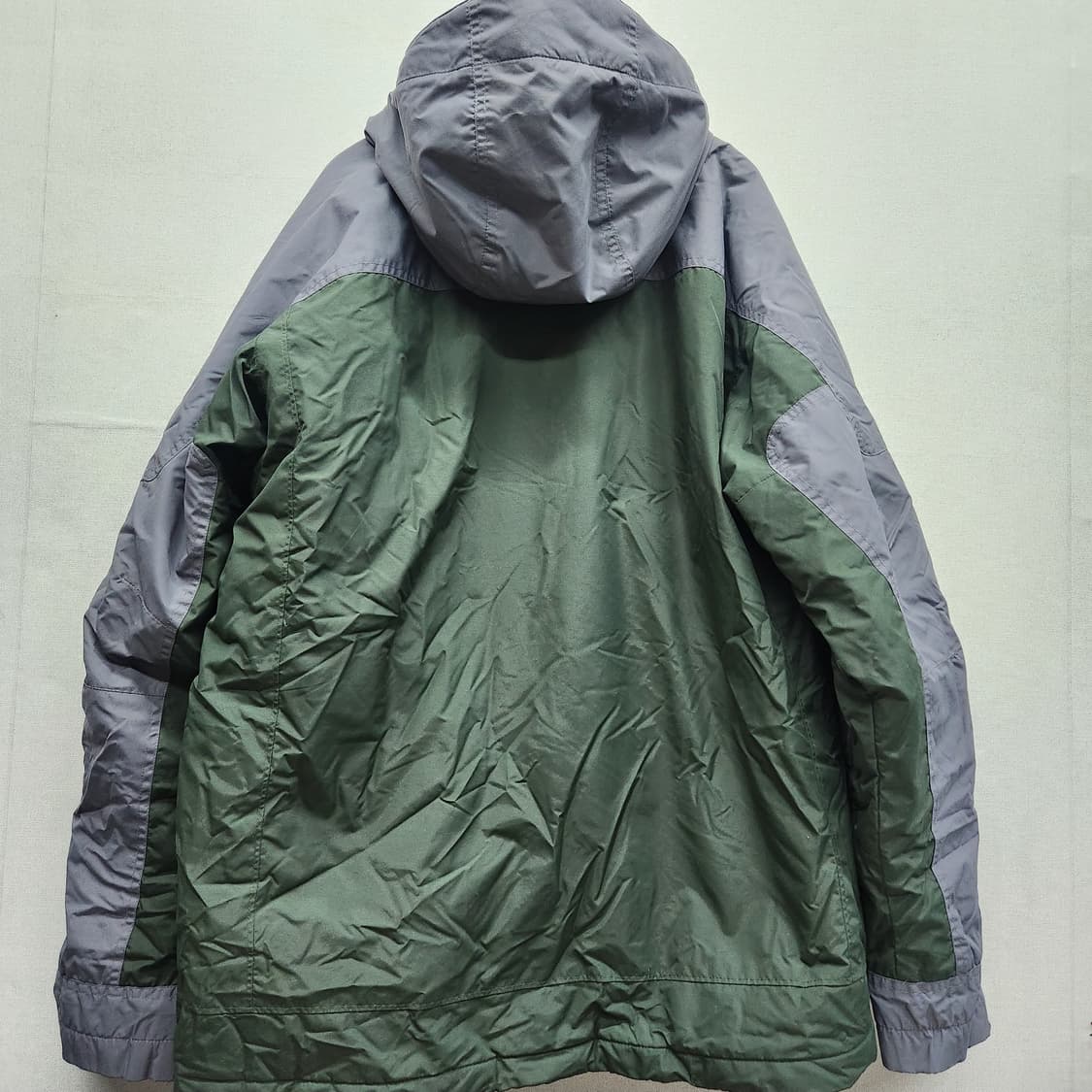 콜롬비아 로고 컬러배색 후드 바람막이 투웨이 스트링 자켓 L(2XL) 상품이미지5