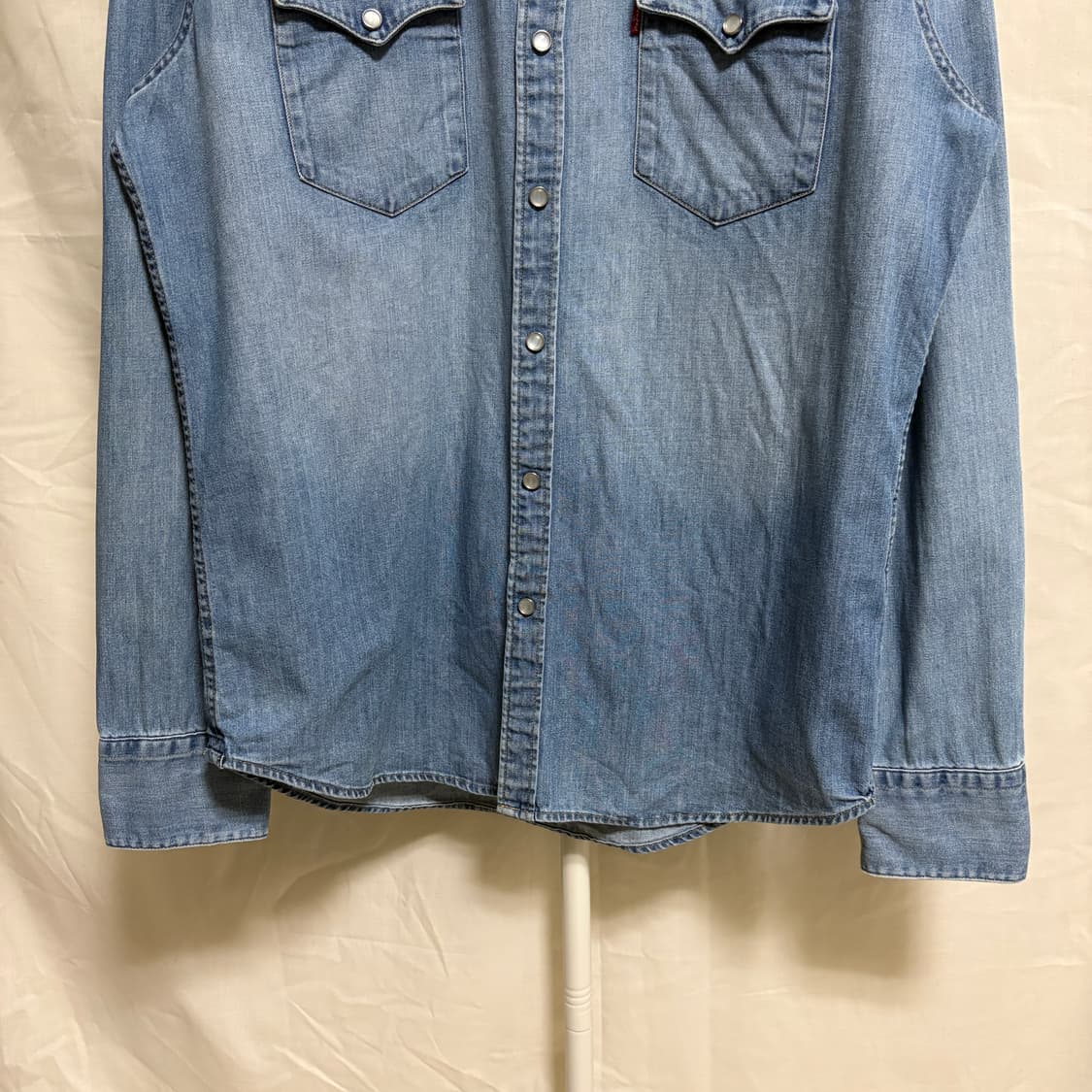 리바이스 데님 웨스턴 셔츠 / 연청, L 상품이미지3