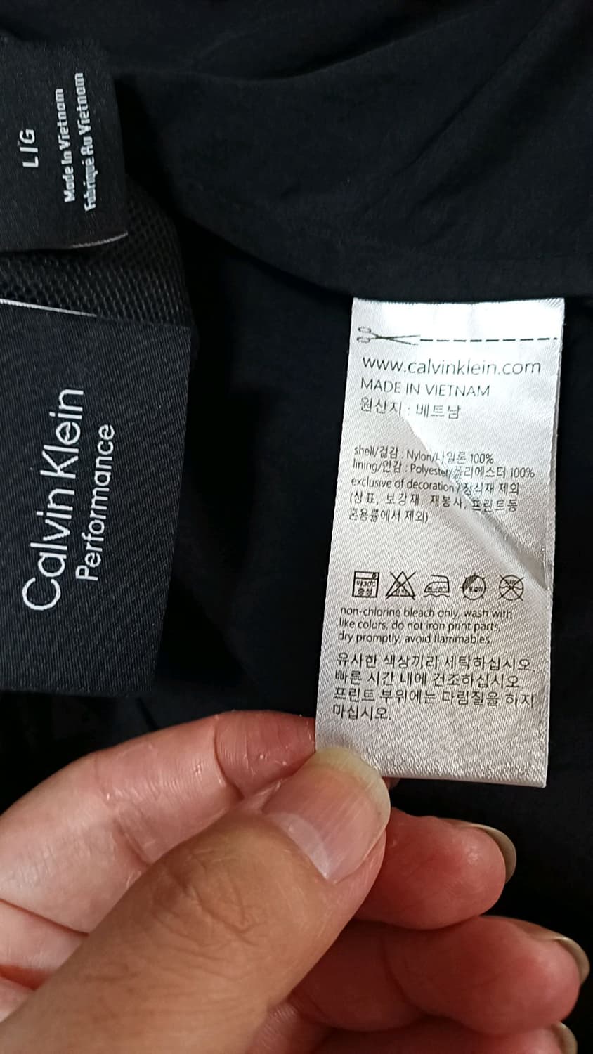 캘빈클라인 얇은반팔바람막이 100 가슴58 기장72 상품이미지6