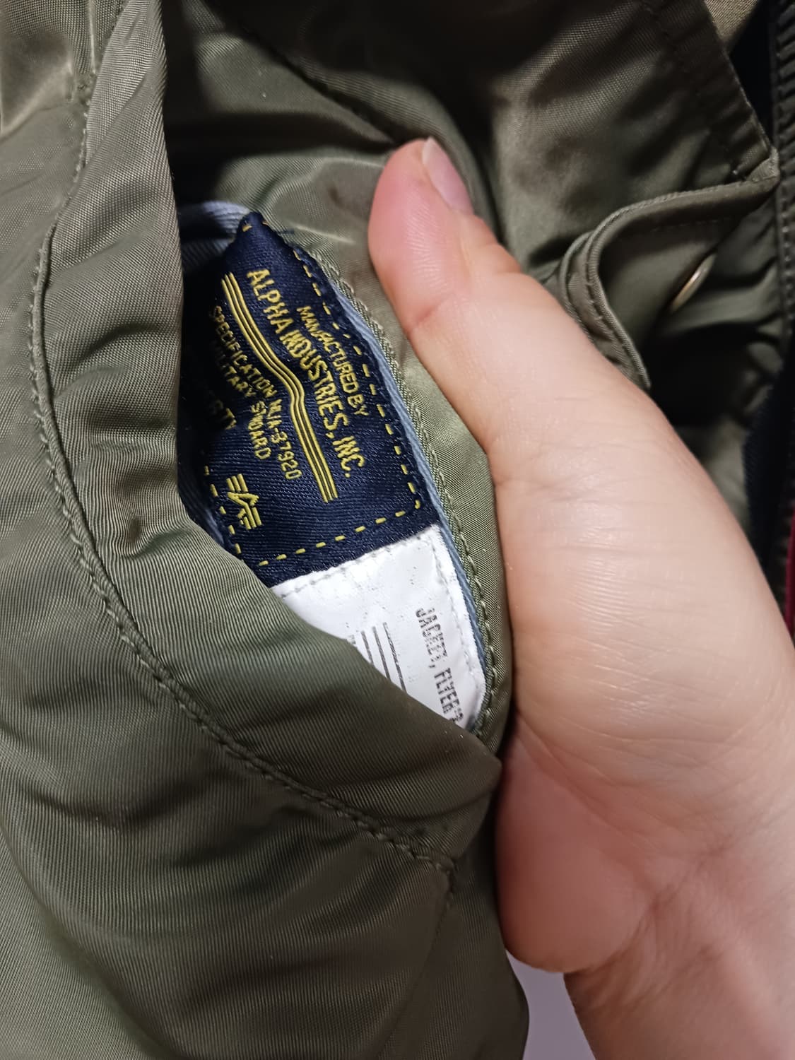 알파인더스트리  리버시블  MA-1 항공점퍼. 상품이미지5