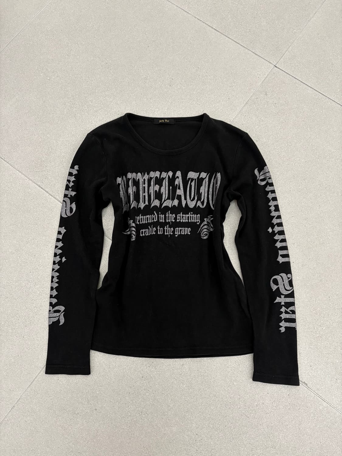 글리터 레터링 날개 롱슬리브 상품이미지2