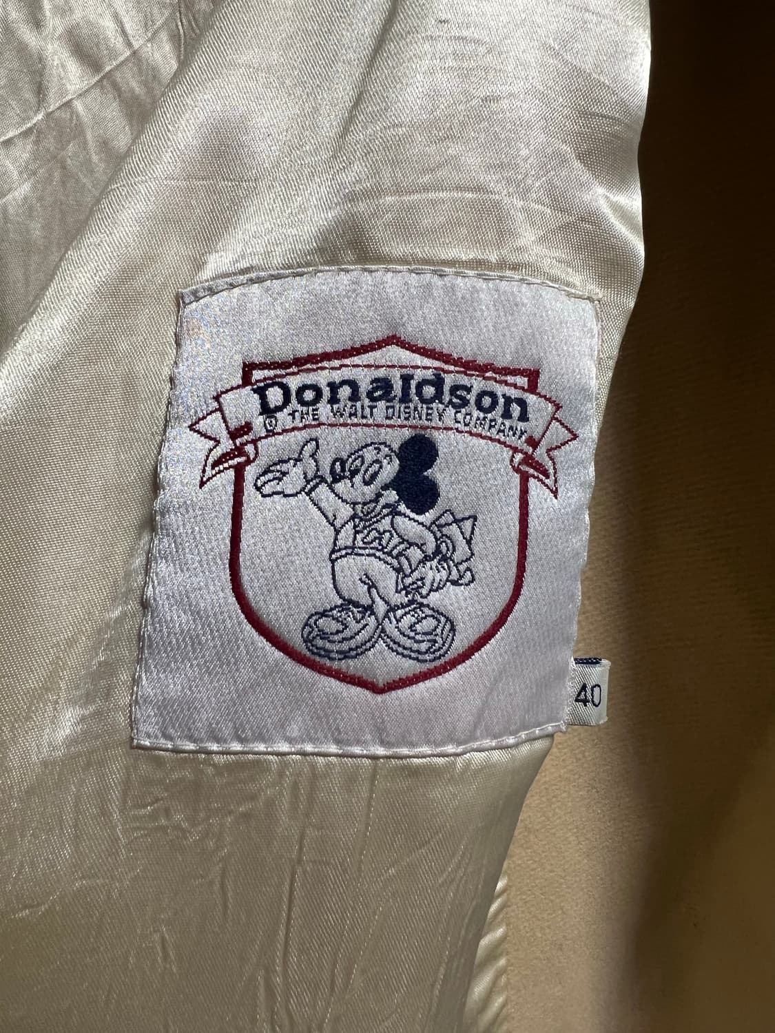 빈티지 90s 미키마우스 베이지 코트 상품이미지7