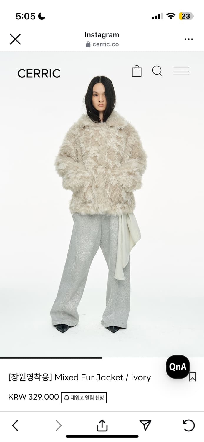 장원영 착용) 세릭 cerric 퍼자켓  상품이미지2