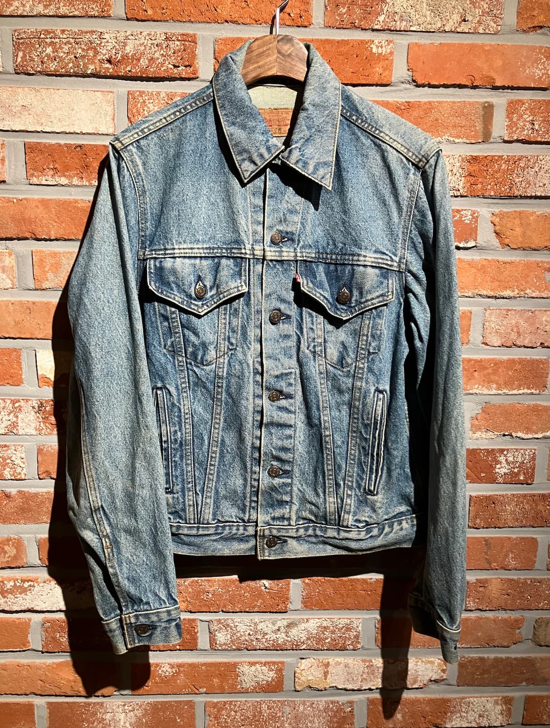 80s USA 빈티지 리바이스 3세대 데님 트러커 자켓 상품이미지2