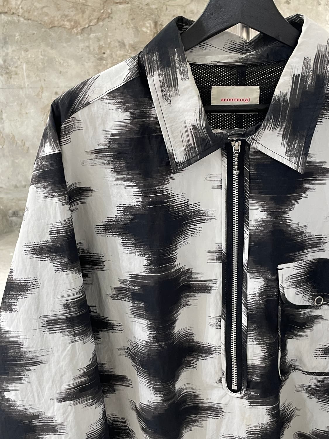 아노니모아노니마 브러쉬 스트로크 하프집 아노락 상품이미지2