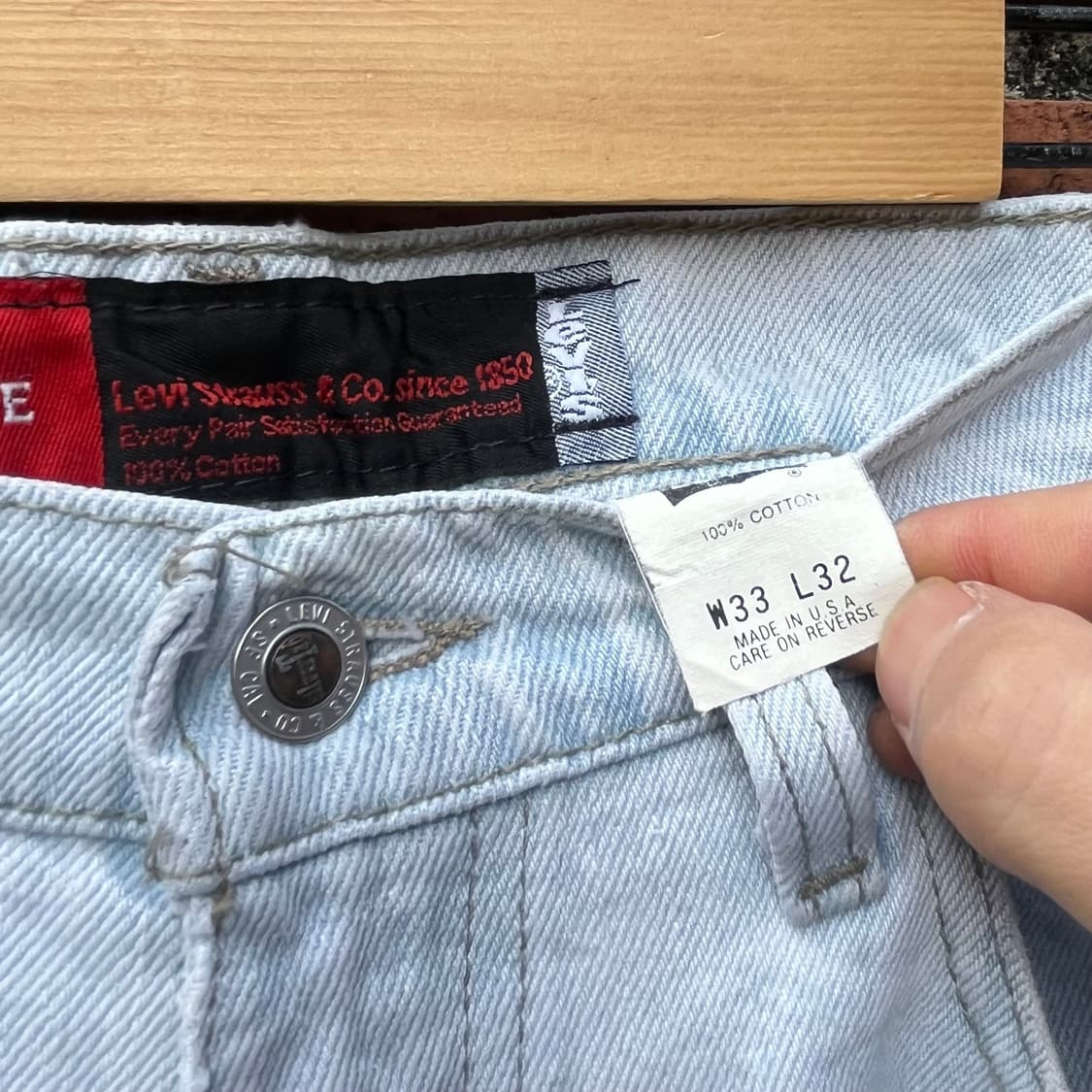 90s USA 리바이스 실버탭 데님 팬츠 (32“) 상품이미지6