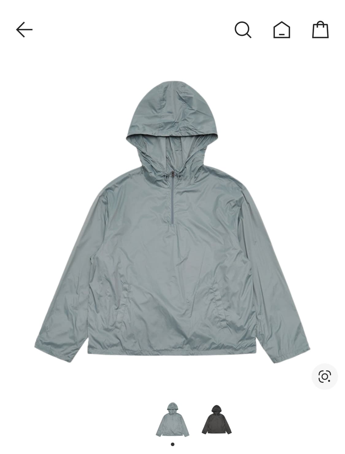 아모멘토 24fw 글로시에 실버 아노락 후리스 상품이미지1