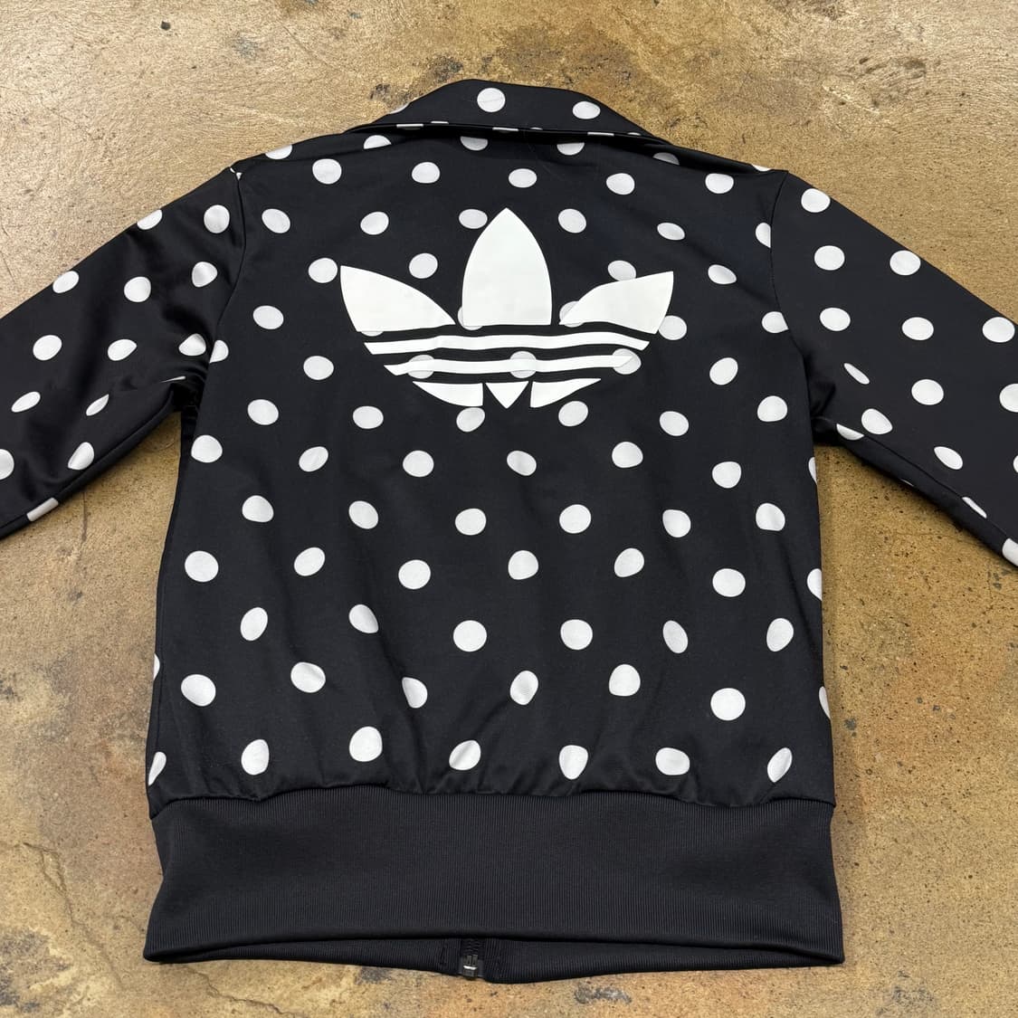 아디다스 도트 땡땡이 블랙 져지 트랙탑 90 상품이미지4
