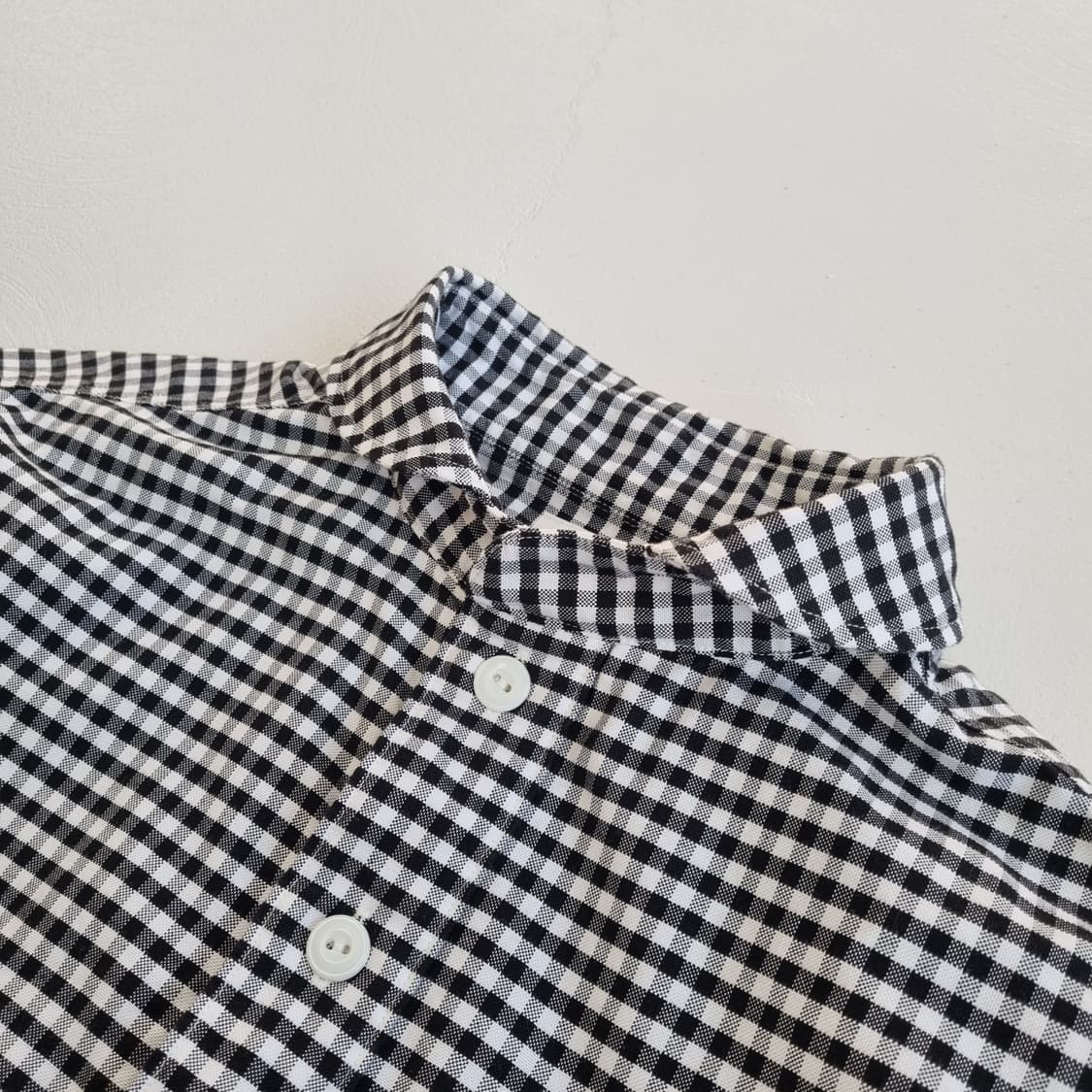 단톤 깅엄체크 풀오버 셔츠 - 34 상품이미지4