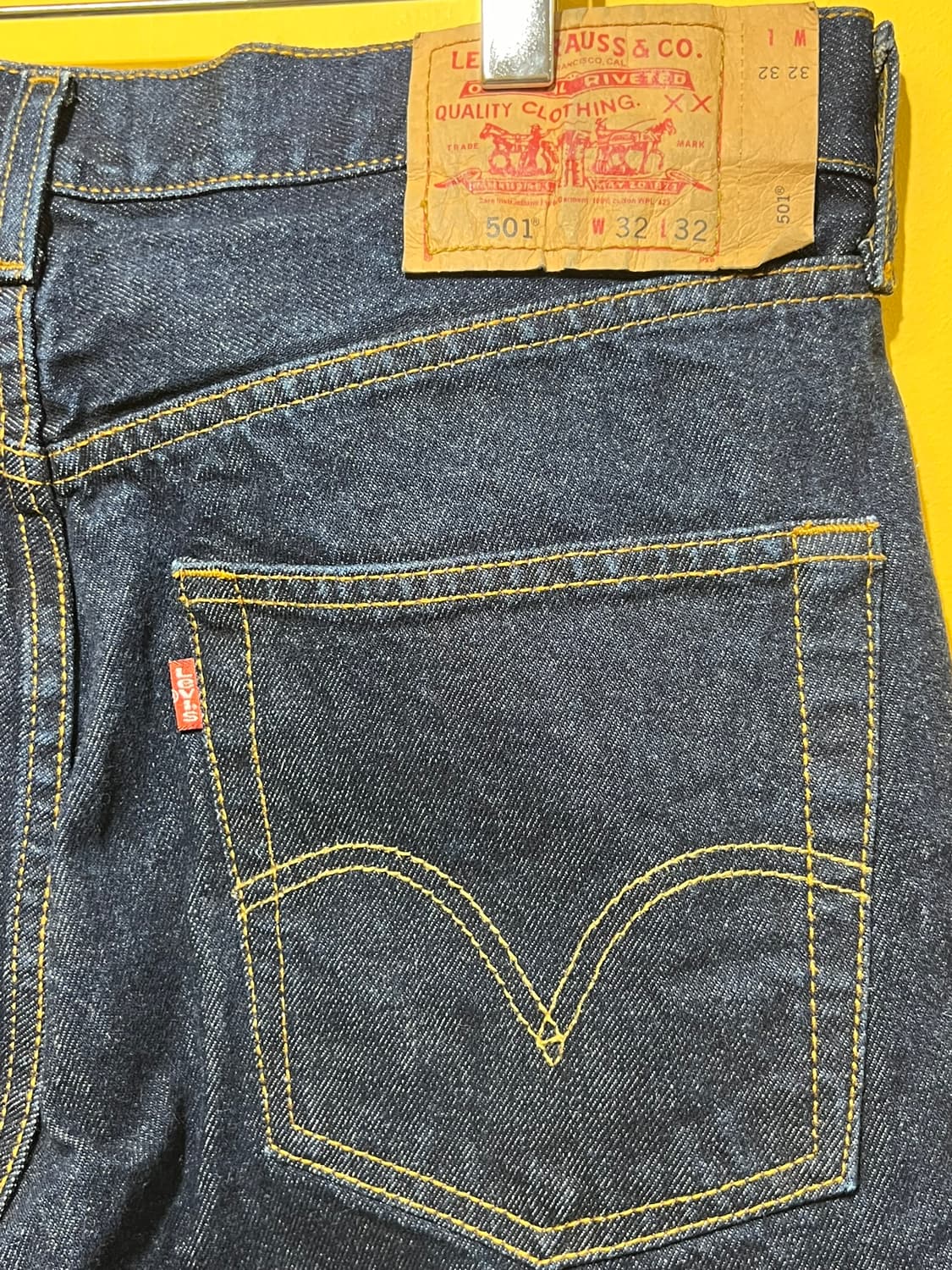 00's [32x32] 리바이스 501 스트레이트 핏 생지 데님 팬츠 상품이미지7