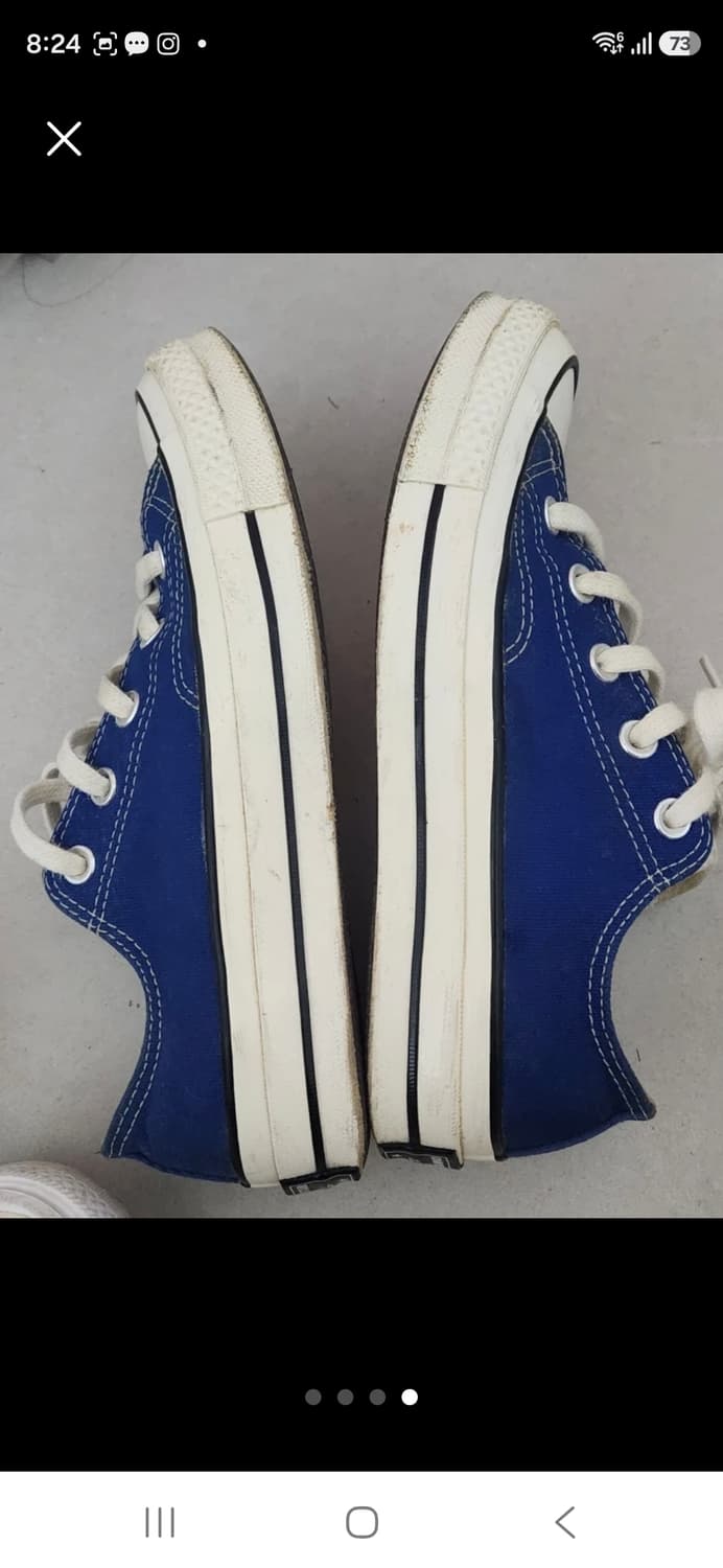 컨버스 척테일러 올스타 로우 블루 230 상품이미지4