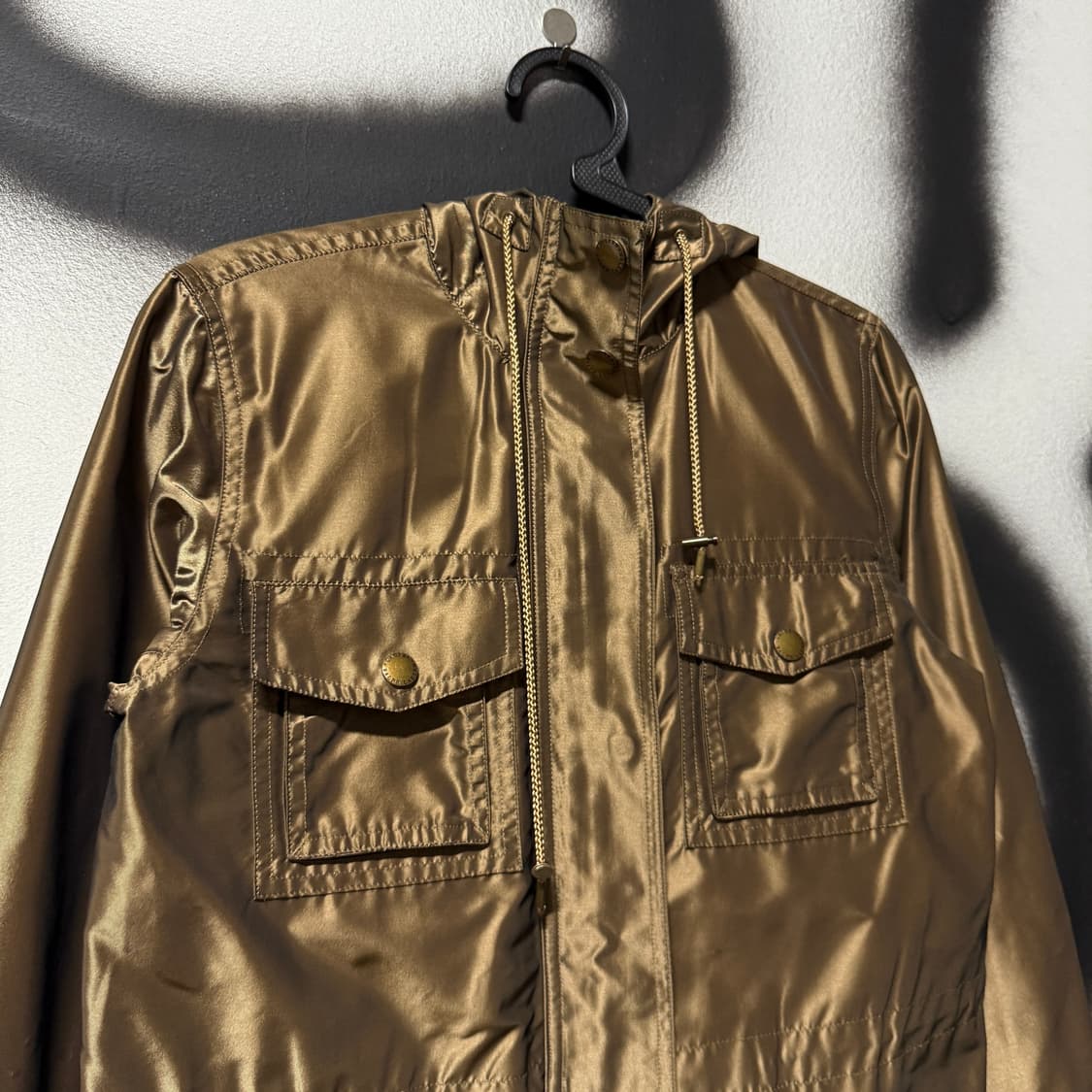 WMS 폴로 랄프로렌 글로시 골드 후드 필드 자켓 상품이미지3