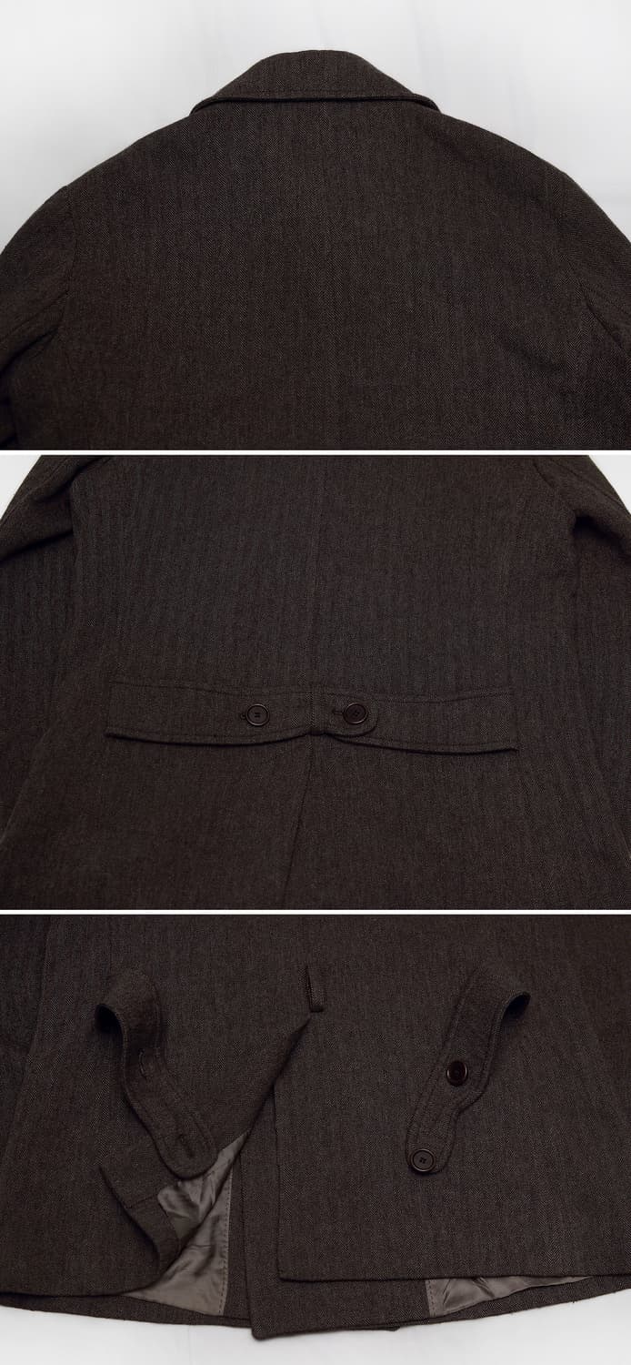 폴스미스 클래식 울헤링본 더블 피코트 자켓 (L / 100+) 상품이미지5