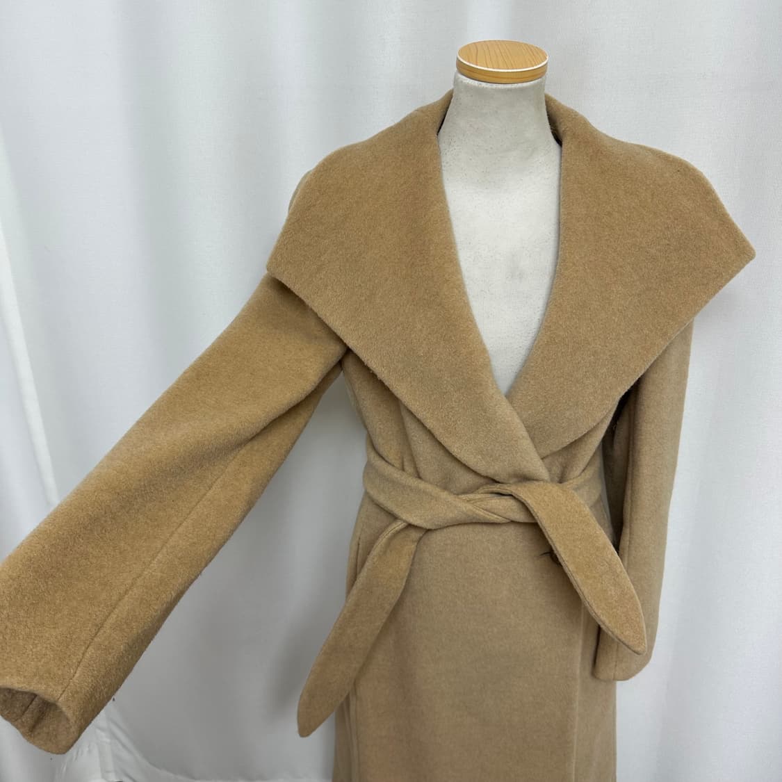   막스마라 여자 허리끈 울 코트 38사이즈 (44-55추천)  상품이미지2