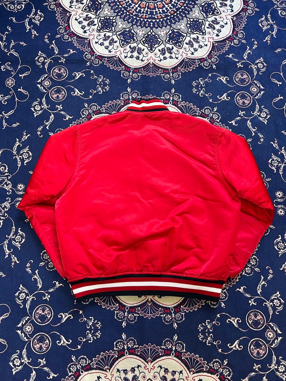 80s 스타터 시카고 불스 사틴 자켓 상품이미지10