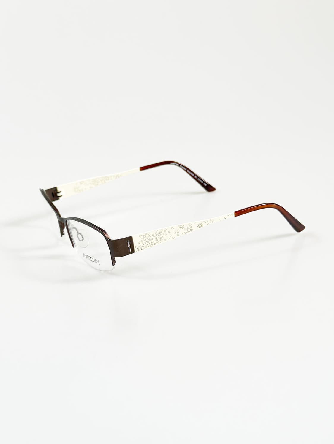 독일제 MARC CAIN 반무테 스퀘어 빈티지 안경 상품이미지3