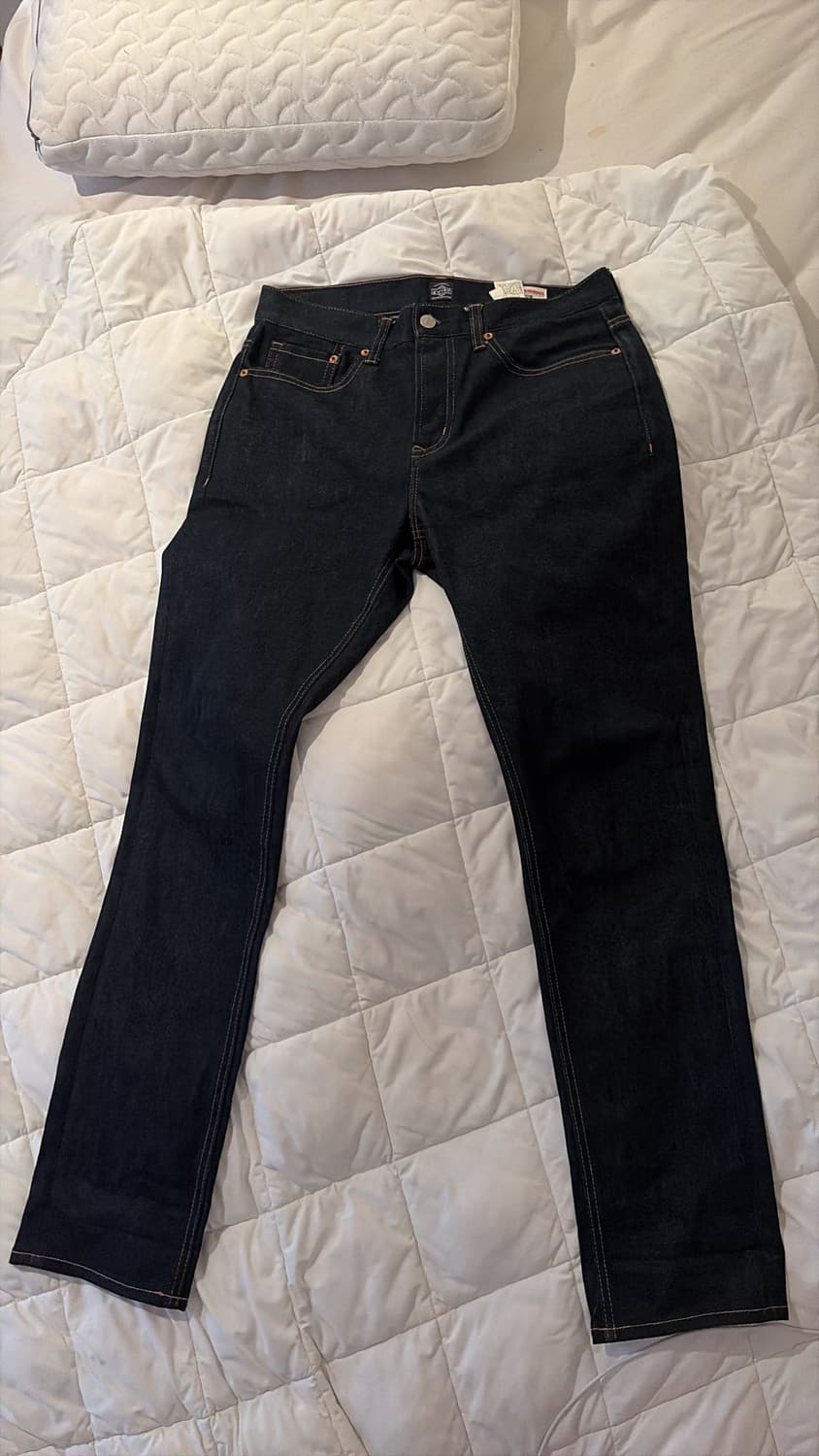 에비수 화이트 빅로고 데님팬츠 상품이미지3