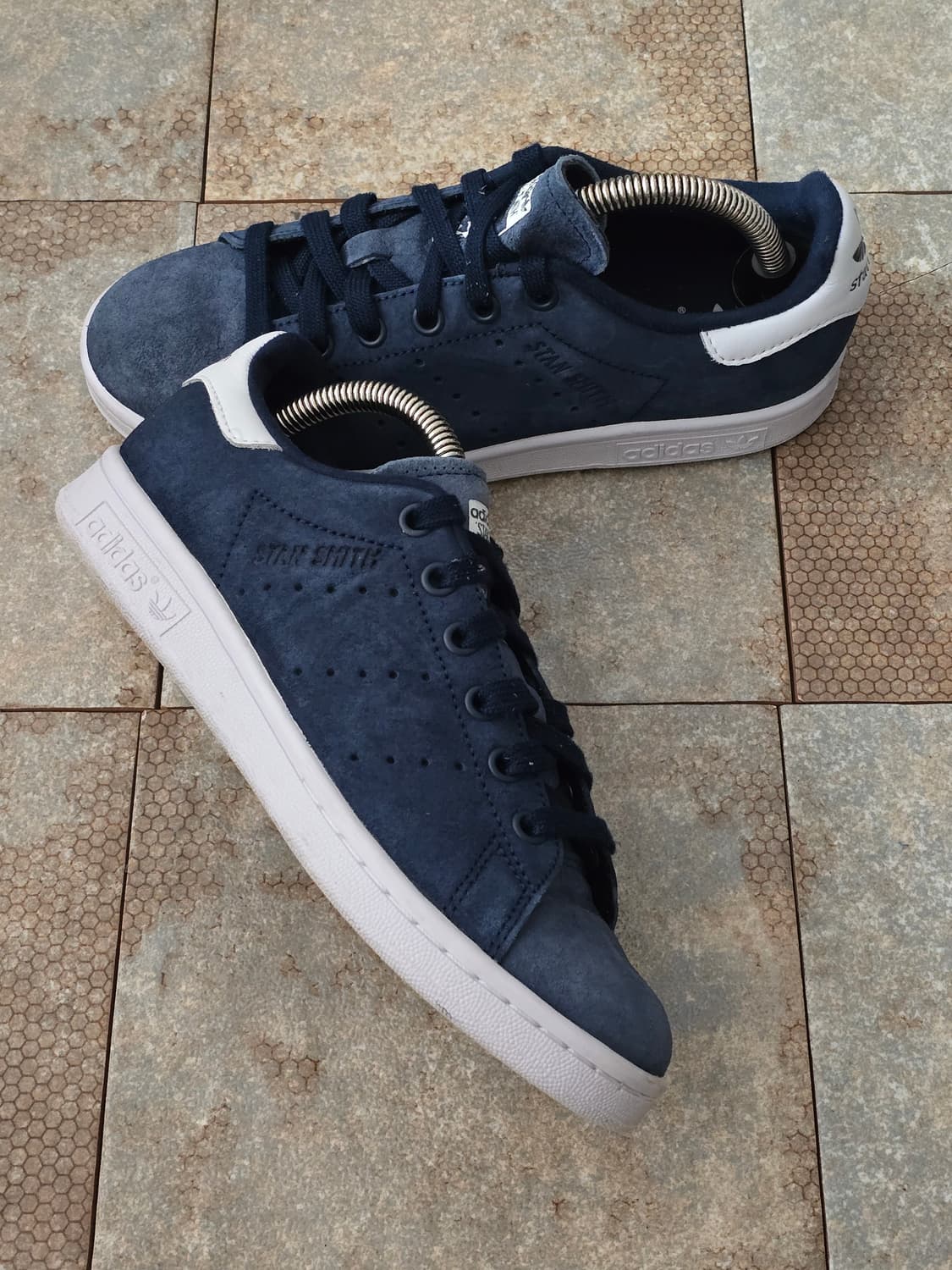(225)아디다스 스탠스미스 스웨이드 네이비 상품이미지7