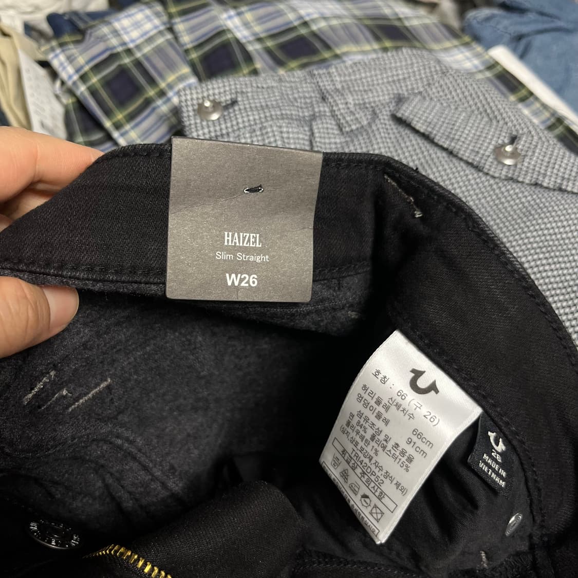 트루릴리젼 블랙 팬츠  새상품 26 상품이미지3