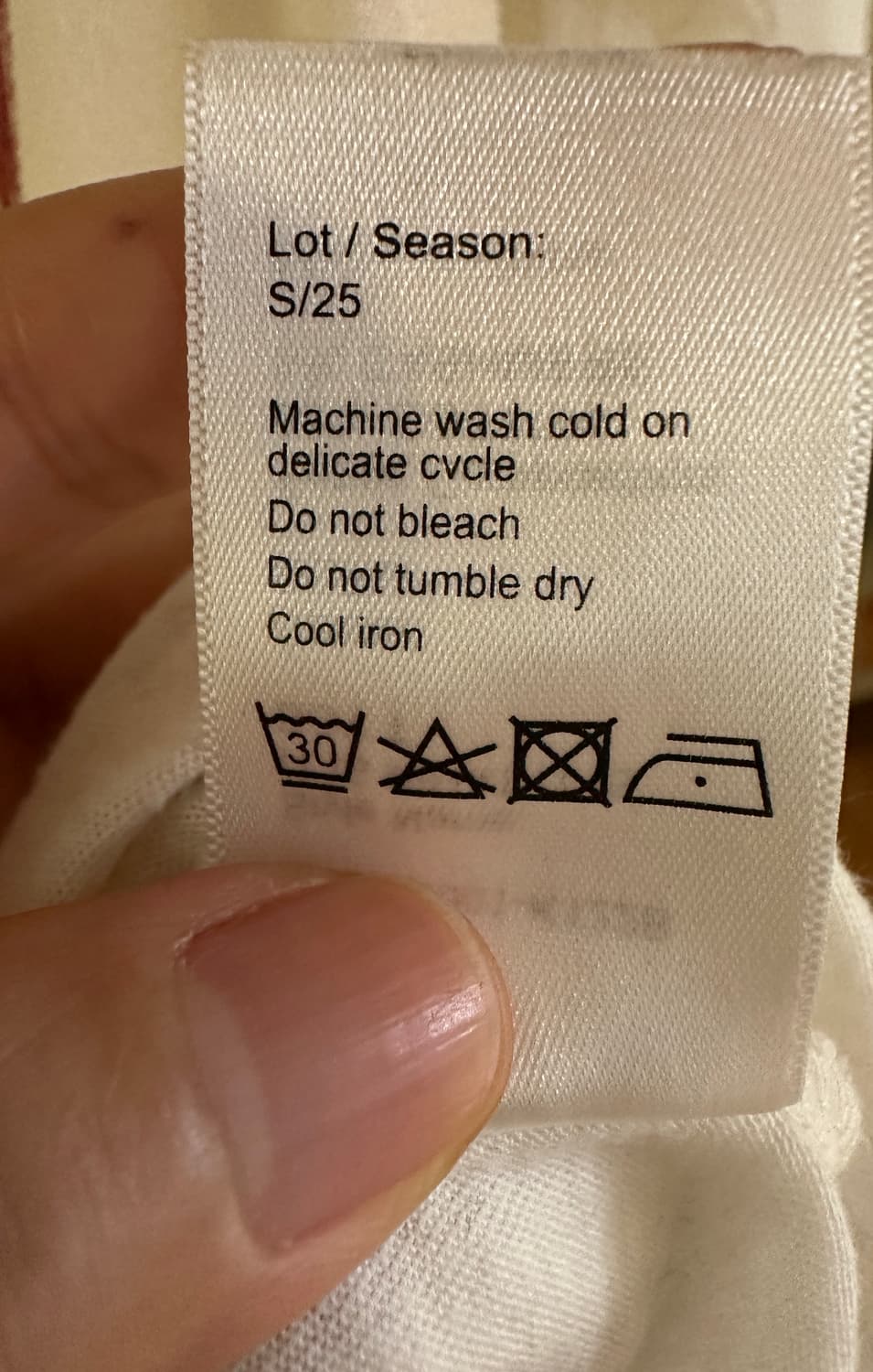 R13  25SS 캐시미어 티셔츠 에크루 (S) 상품이미지7