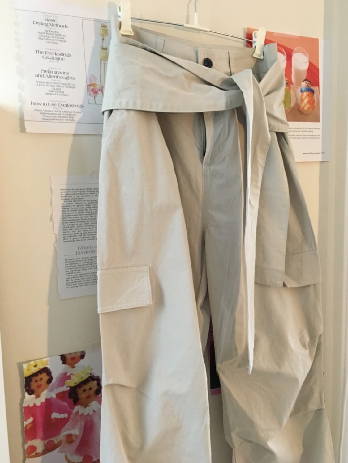 보우아카이브 스트랩 카고 팬츠_카키 M 상품이미지6