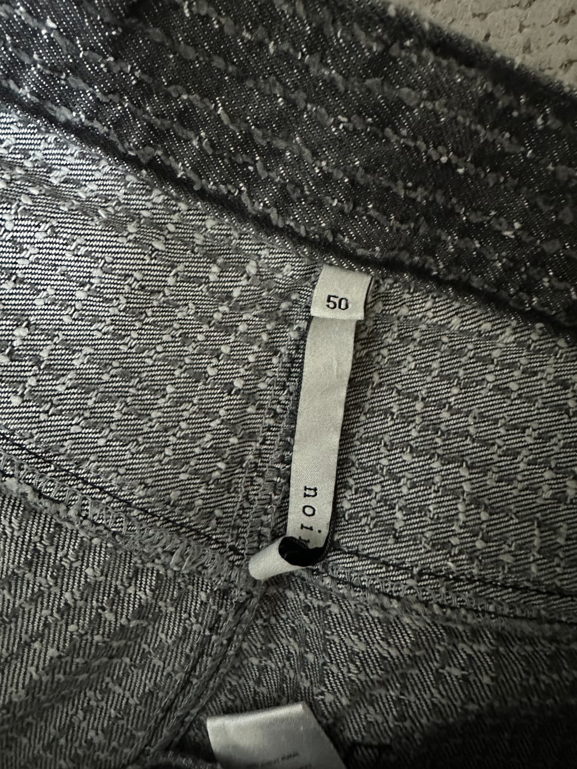 노이어 데미지 스트라이프 와이드 데님 팬츠 50사이즈 상품이미지3