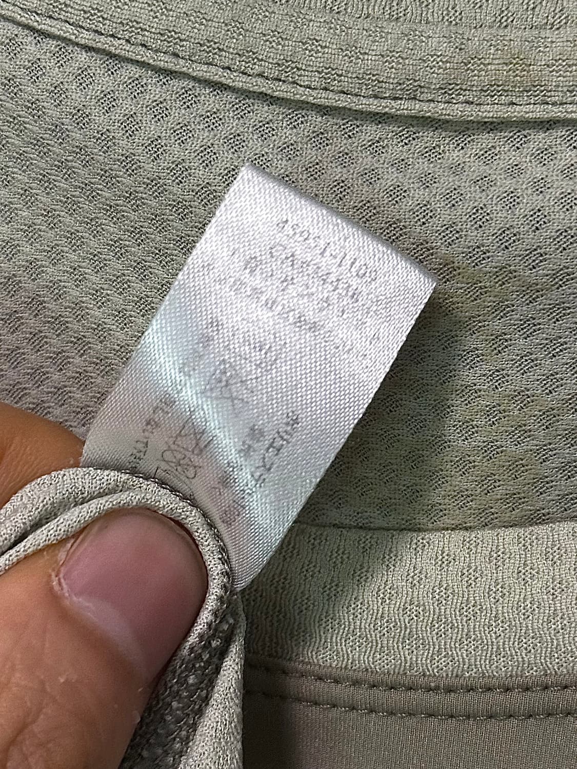 아크테릭스 베이지 카키 기능성 반팔 티셔츠 L 100 일본 등산 고프코어 상품이미지5