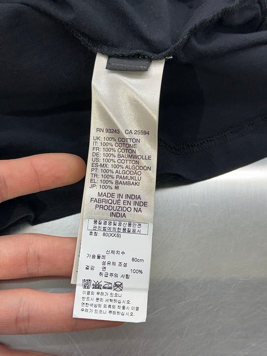 디젤 블랙 로프 닷 러브 프린팅 쇼트 슬리브리스 상품이미지7