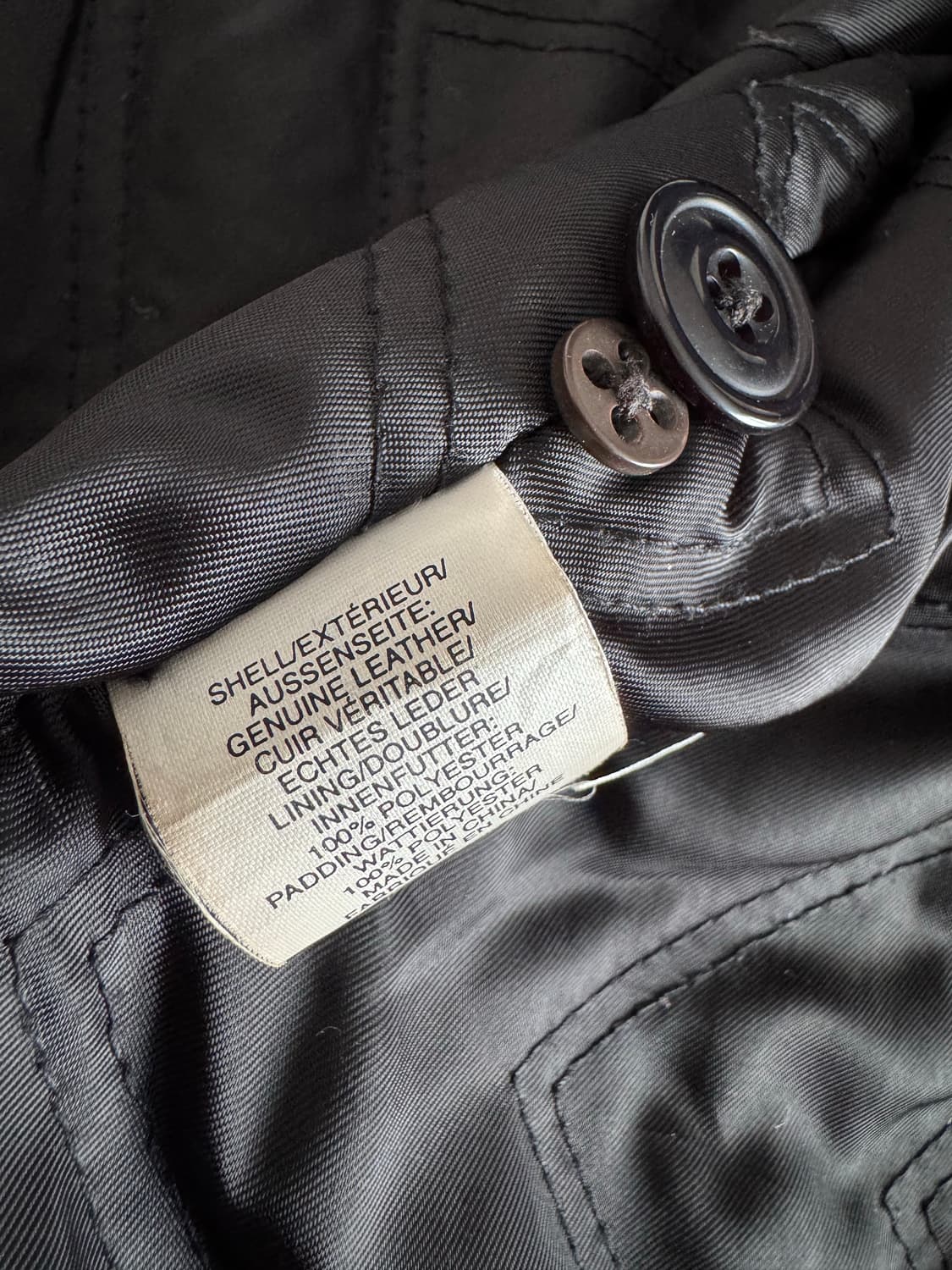 [M] 올드갭 싱글 집업 레더 자켓 상품이미지4