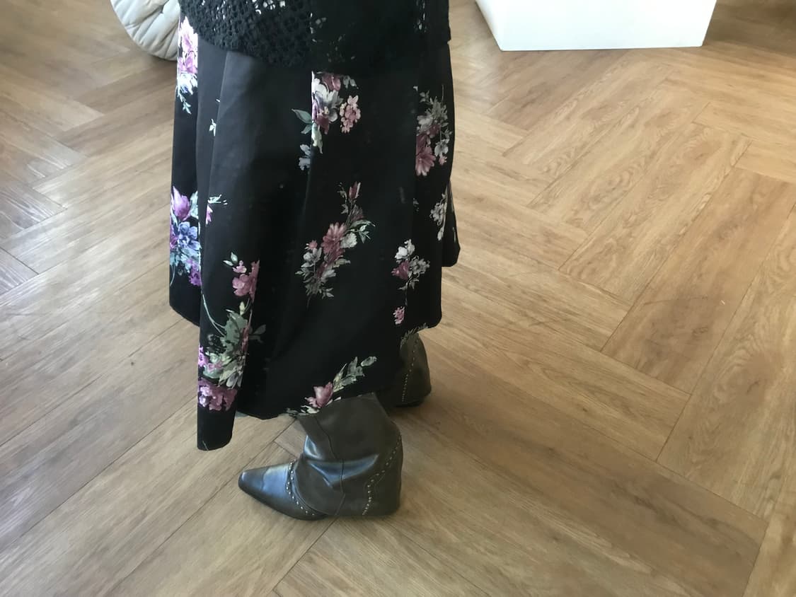 vintage pattern skirt 상품이미지2