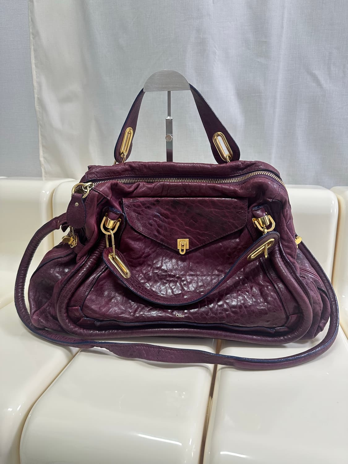 [A 정품] 끌로에 파라티백 퍼플 버건디 상품이미지6