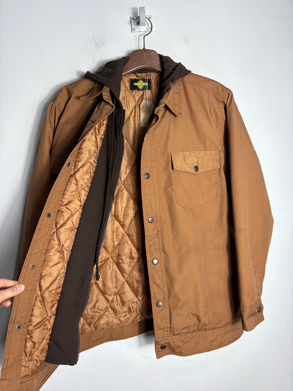 Tradesmax 후드 레이어링 카라 자켓 상품이미지3