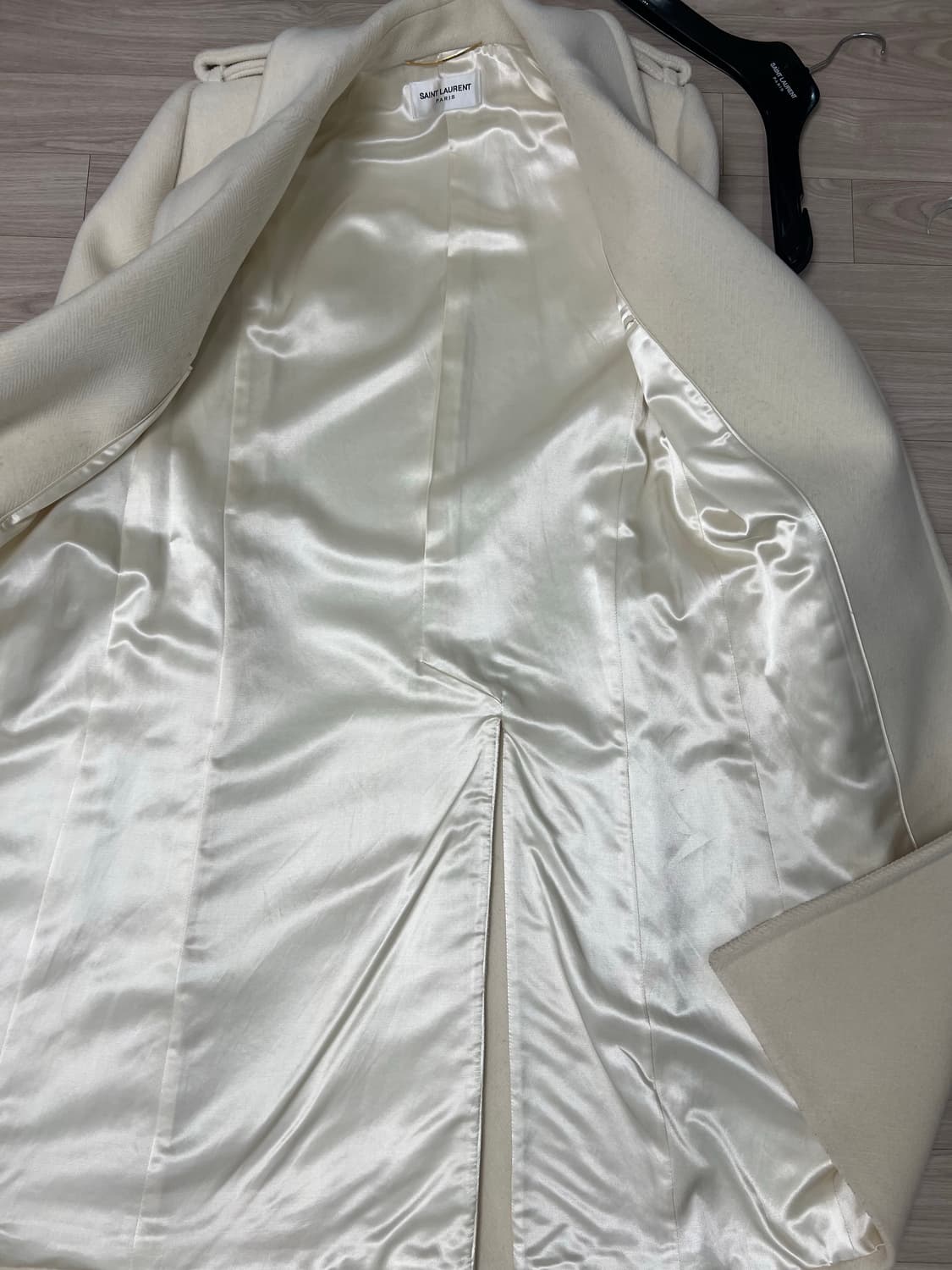 생로랑 / 오버사이즈 롱 화이트 코트 / U 상품이미지5