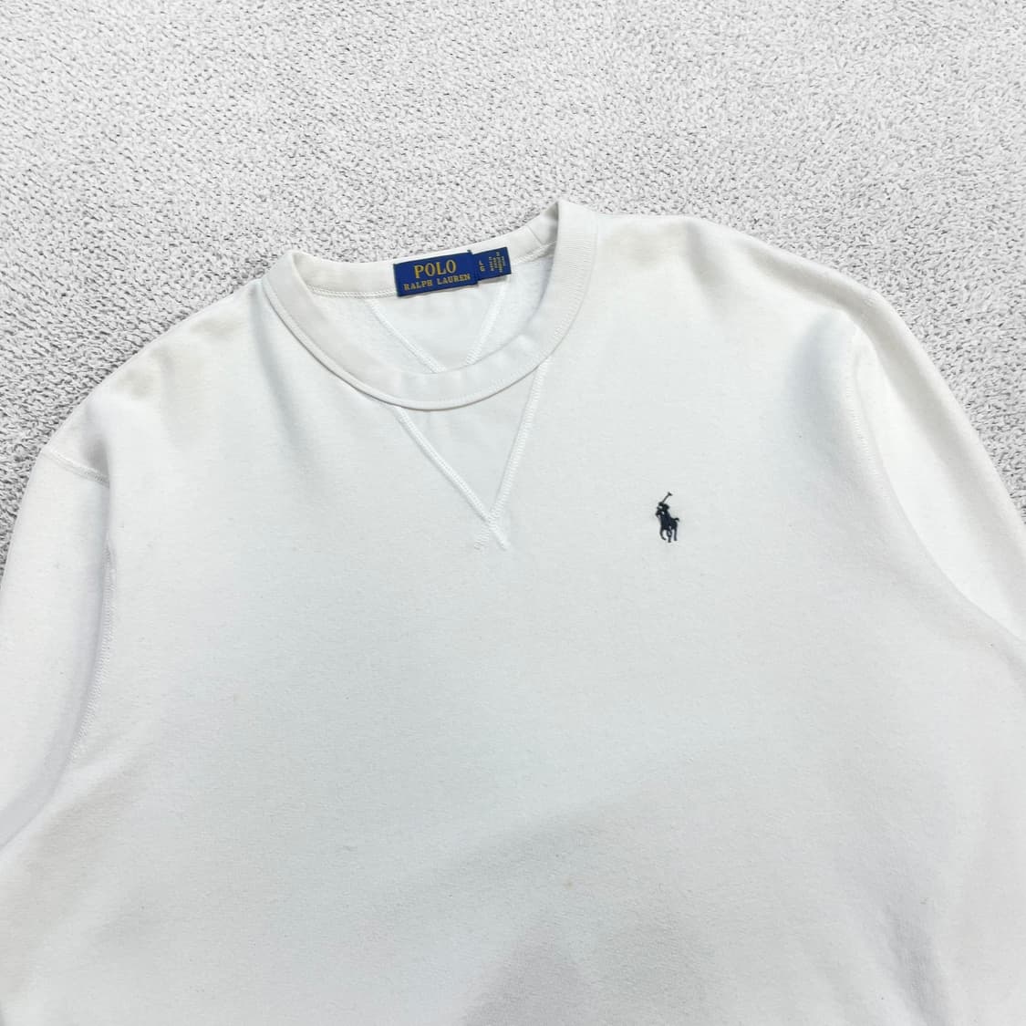 폴로 랄프로렌 포니 로고 맨투맨 화이트 상품이미지2