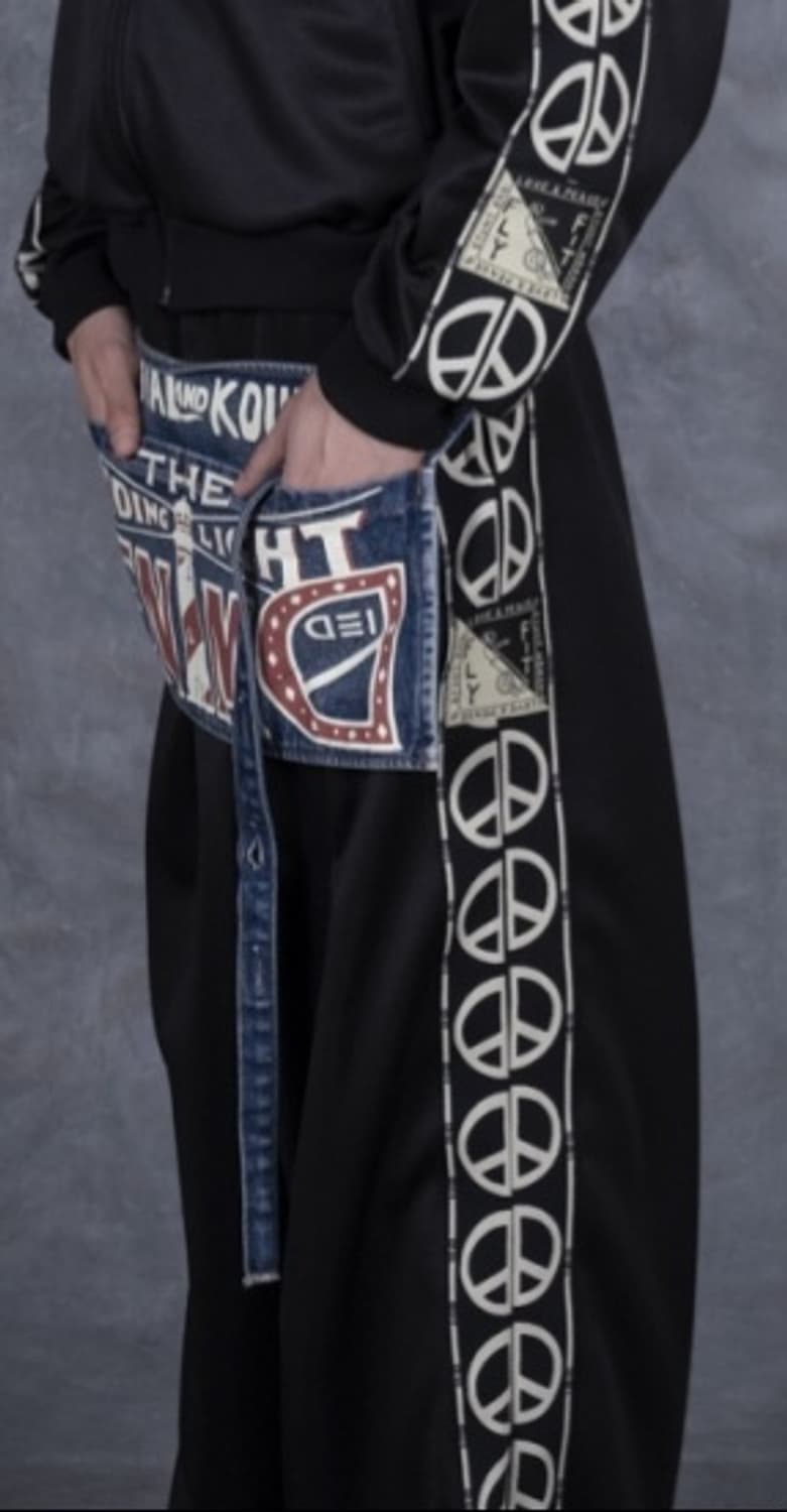 캐피탈 TH.DD 배기 트랙 팬츠 스무스 저지 블랙 판매 합니다. 상품이미지2