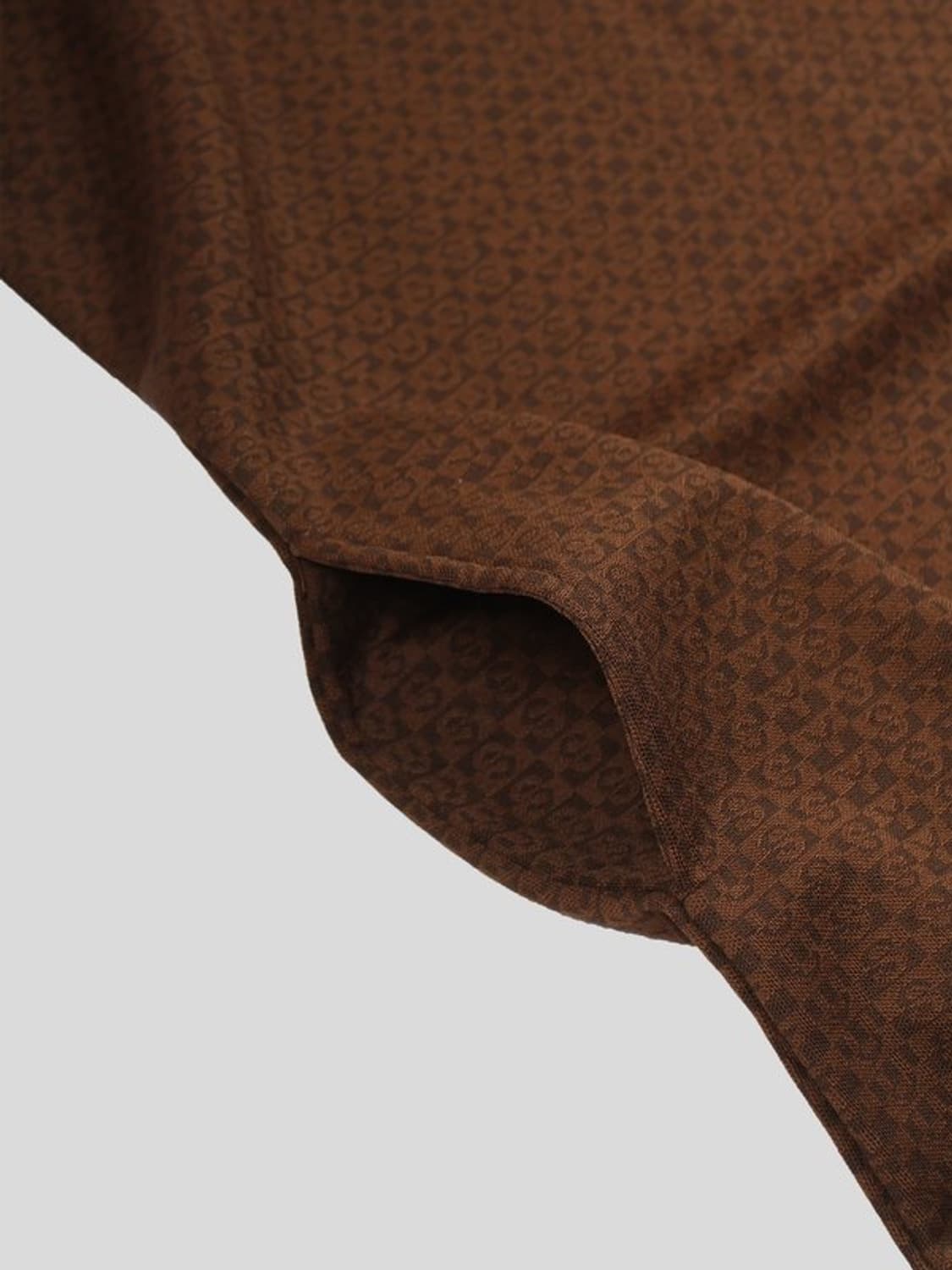 Tonal Jacquard Dress (Brown) 상품이미지6
